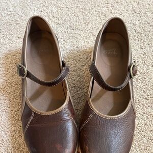 Dansko brown leather shoes